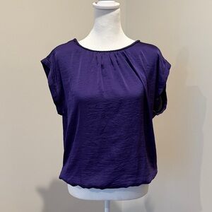 Banana Republic Outback Red Women's Deep Purple Blouse, interesting back
